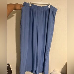 Abercrombie & Fitch: Soft Blue Wide-Leg Pants